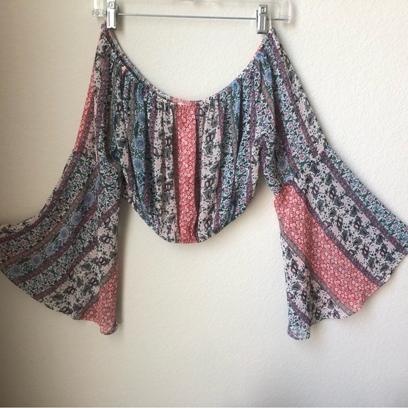 Festival Cropped Top Bohemian Hippie size M Free Shipping - Picture 2 of 10